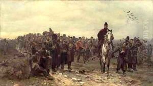 The Return from Inkerman in 1854 by Lady (Elizabeth Southerden Thompson) Butler