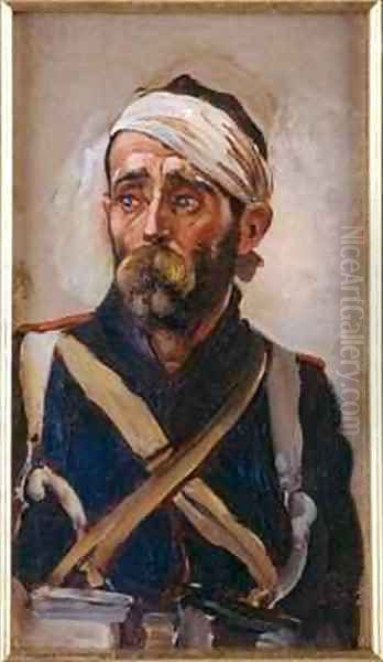 Study of a Wounded Guardsman, Crimea - view 1
