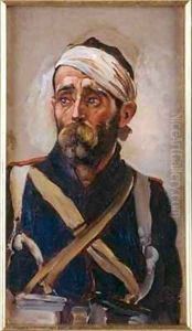 Study of a Wounded Guardsman, Crimea by Lady (Elizabeth Southerden Thompson) Butler