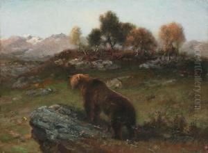 L'ours by Pierre Auguste Brunet-Houard