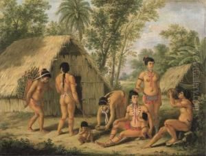 A Family Of Charaibes In The Island Of St. Vincent by Agostino Brunias