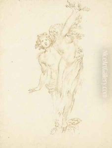 Apollo and Daphne, after Bernini by Stefano della Bella