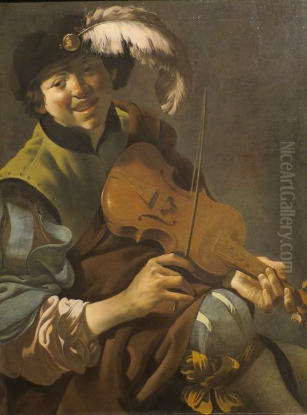 A Boy Violinist - view 1
