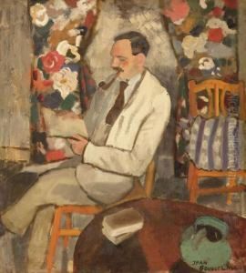 Le Fumeur (portrait Of Armand Frisch): De Roker by Jean Brusselmans
