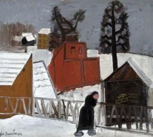 Paysage D'hiver by Jean Brusselmans