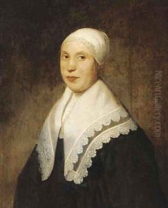 Portrait of a lady, half-length, in a white lace cap