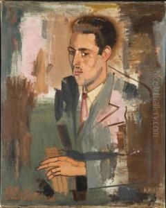Portrait De Roger Brauns by Jean Brusselmans