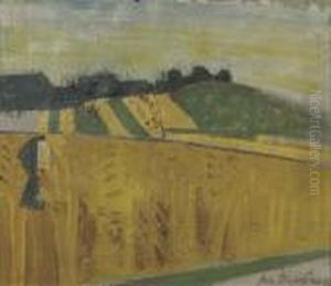 Farmer In A Field by Jean Brusselmans