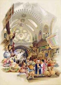 The Missr Tcharsky, or Egyptian Market, in Constantinople by A. Margaretta Burr