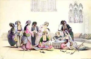 Interior of a Harem, in Cairo by A. Margaretta Burr