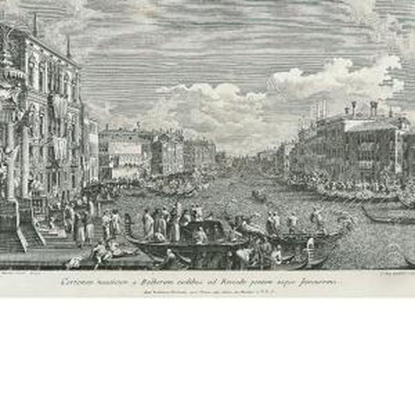 Regata Storica Da Palazzo Balbi Verso Il Ponte Di Rialto (dacanaletto) - view 1