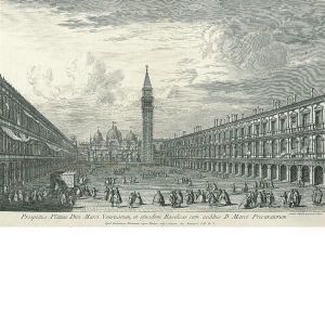 Piazza San Marco Con La Basilica E Le Procuratie (dacanaletto) by Giovan Battista Brustolon