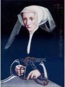 Portrait Of A Lady Holding A Rosary