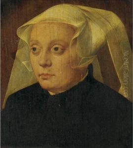 Portrait Of A Lady In White Headdress by Bartholomaeus, the Elder Bruyn