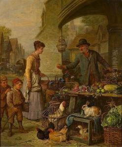 At The Market by Henry Charles Bryant