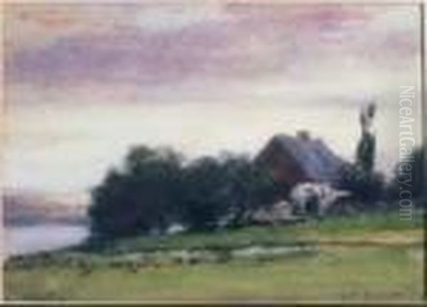 Farm House With River - view 1