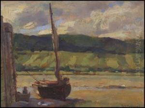 Sailboat At Low Tide