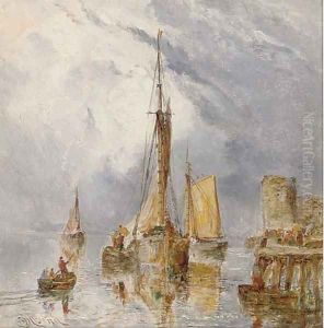 Preparing to set sail by William Joseph Caesar Julius Bond