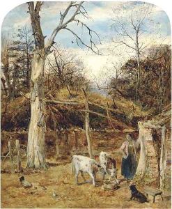 The farmyard by William Joseph Caesar Julius Bond