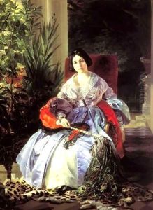 Portrait of the Princess Elizavetta Pavlovna Saltykova by Karl Pavlovich Bryullov