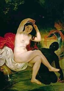 Virsavia, or Bather with a Negro Slave by Karl Pavlovich Bryullov