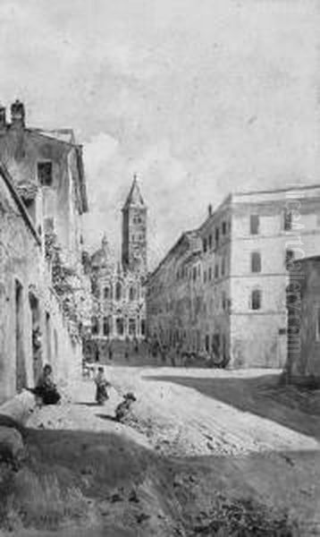 Children In A Street In San Giorgio Maggiore - view 1