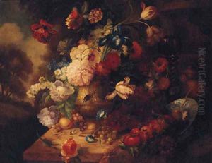Flowers in an Urn by Jacob Bogdani