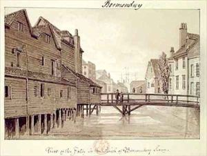 View of the Folly, Dockhead, Bermondsey by John Chessell Buckler