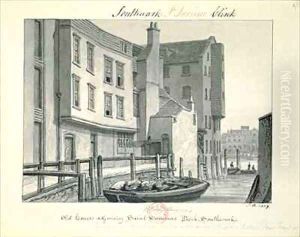 Old Houses adjoining St. Saviour's Dock, Southwark