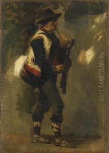 Dudelsackspieler by Frank Buchser