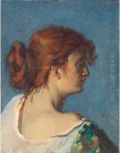 Girl With Red Hair by Frank Buchser