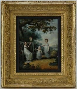 Portrait Collectif D'enfants Dans Un Paysage