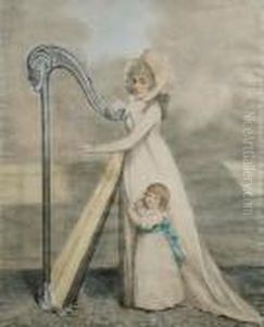 Mrs Emily Veseywith Her Daughter Miss Elizabeth Vesey by Adam Buck