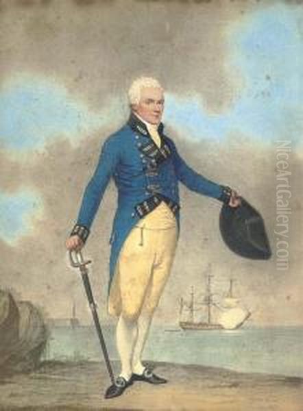 Portrait Of Captain Rait In The Uniform Of The East India Company - view 1