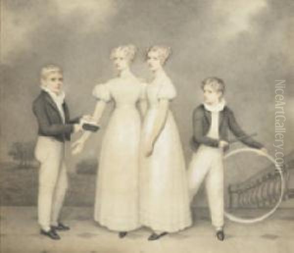 The Children Of George Augustus Moore Of Moorebrook, County Mayo, Ireland - view 1