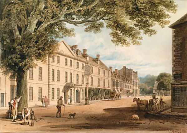 The Marlborough Arms, Oxford Street, Woodstock; and The Market Place, Woodstock, Oxfordshire - view 1