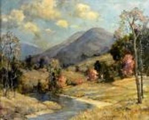 Landscape With Mountains And A Stream Landscape With Mountains And A Stream