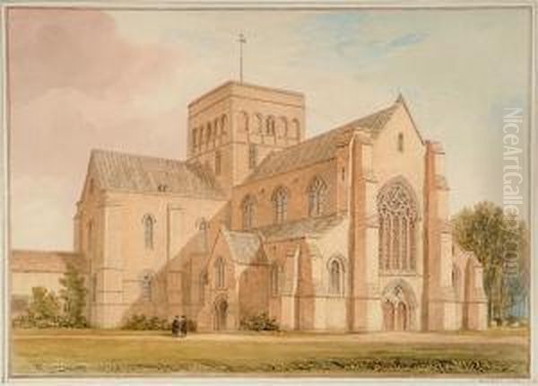 North-west View Of The Church Of Saint Cross Near Winchester - view 1