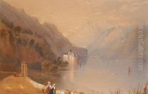 Lake Scene by Charles Frederick Buckley