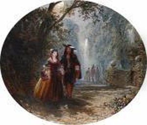 A Moonlit Stroll by John Edmund Buckley