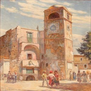 At The Old Church In Capri by Carl Budtz-Moller