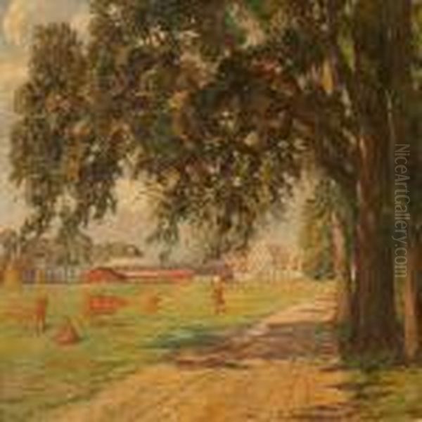 A Danish Manor House With Large Stabbles - view 1