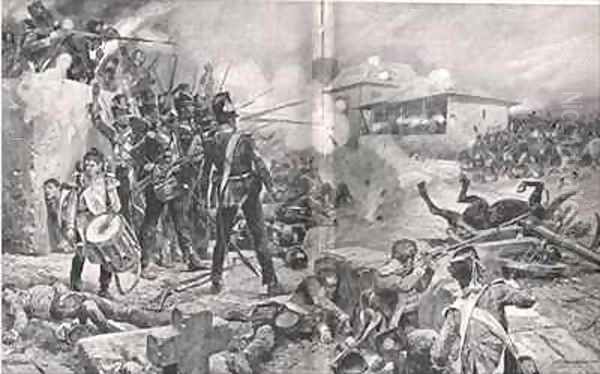 How the 57th Regiment won the nickname of 'The Die Hards' at the Battle of Albuera - view 1