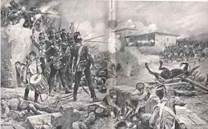 How the 57th Regiment won the nickname of 'The Die Hards' at the Battle of Albuera by Gordon Frederick Browne