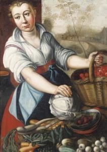 A Vegetable Seller by Joachim Beuckelaer