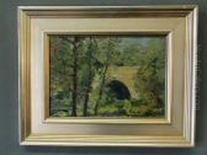 A Bridge Over A River by Karl Albert Buehr