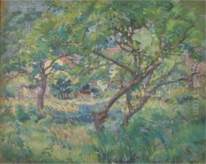 The Artist's House Seen Through Trees