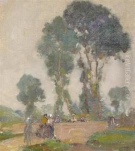 Strolling In The Park by Karl Albert Buehr