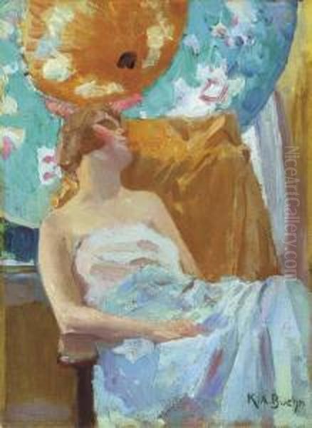 Woman With Parasols - view 1