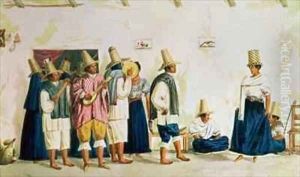 A Wedding Dance at Guaduas, Colombia by Joseph Brown